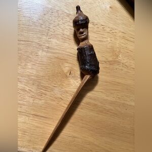 Hand Carved Vintage Wood Unique Letter Opener